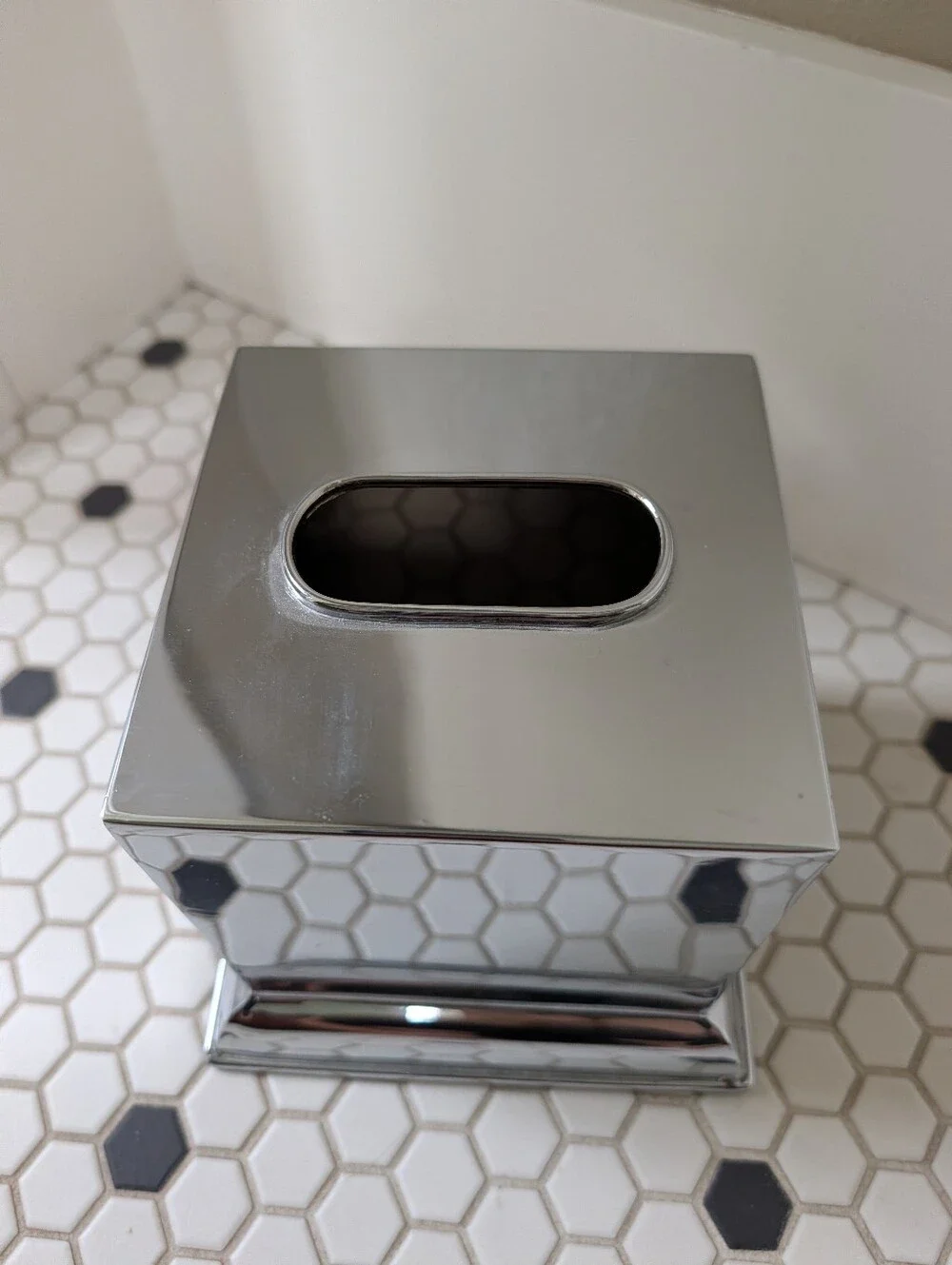 POTTERY BARN square tissue box cover